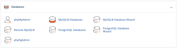 Manage databases for your account using the iSpeedHost control panel.